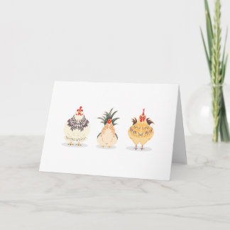 Tarjeta Tres pollos de corte