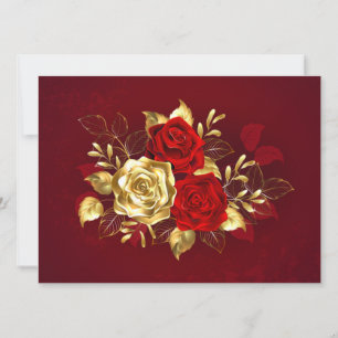Tarjeta Tres Rosas Joyas