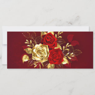 Tarjeta Tres Rosas Joyas