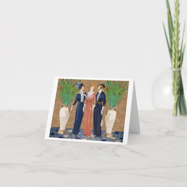 Tarjeta Tres señoras apropiadas (Anverso)
