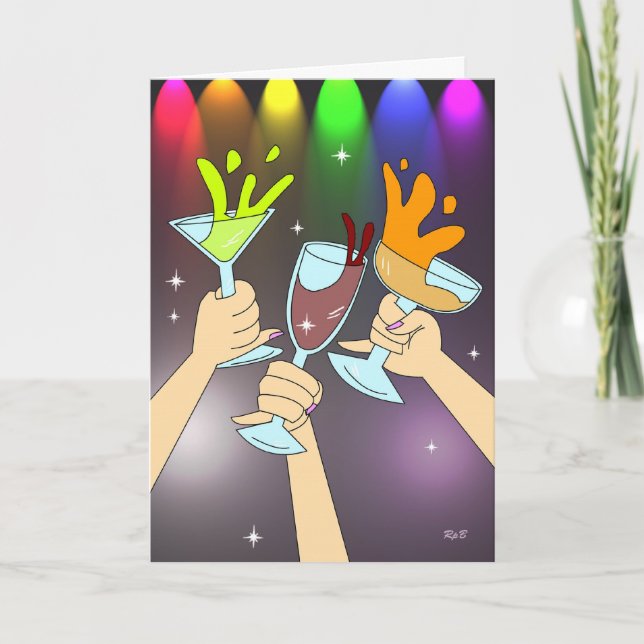 Tarjeta Tres tazas: tiempo Fiesta (Anverso)