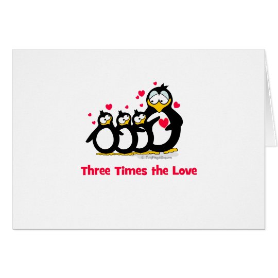 Tarjeta tres veces el amor