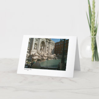 Tarjeta Trevi, Fontana di Trevi - Roma 1762