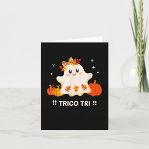 Tarjeta Tri Cute Halloween Spookan Fantasma Mexicano Españ