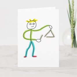 Tarjeta Triangle Playing Stickman