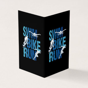 Tarjeta Triatlón - Huida en bicicleta de natación