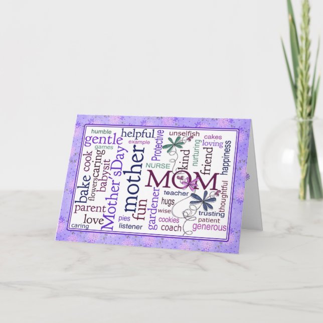 Tarjeta Tribute to Mom (Anverso)