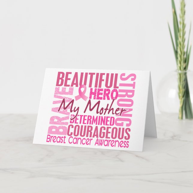 Tarjeta Tributo: cáncer de mama en la madre (Anverso)