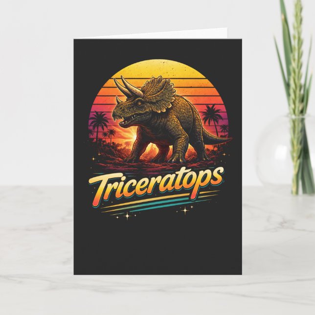 Tarjeta Triceratops (Anverso)