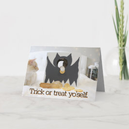 Tarjeta Trick De Gatos O Trate De Halloween