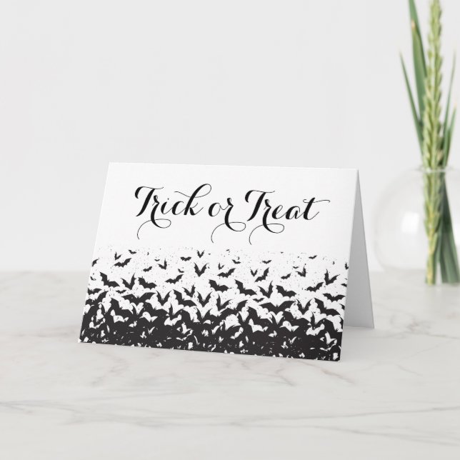 Tarjeta Trick o Trek Halloween Business (Anverso)