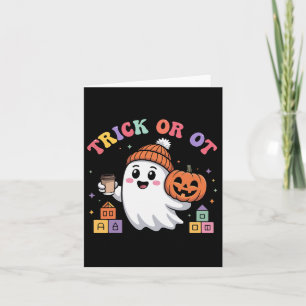 Tarjeta Trick Or Ot Terapia Ocupacional Espeluznante Fanta