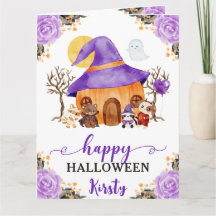 Trick or Treat de acuarela Feliz Halloween