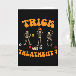 Tarjeta Trick Or Treatment Fisioterapia Esqueleto Pt Ha