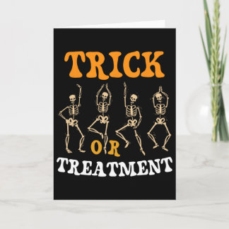 Tarjeta Trick Or Treatment Fisioterapia Esqueleto Pt Ha