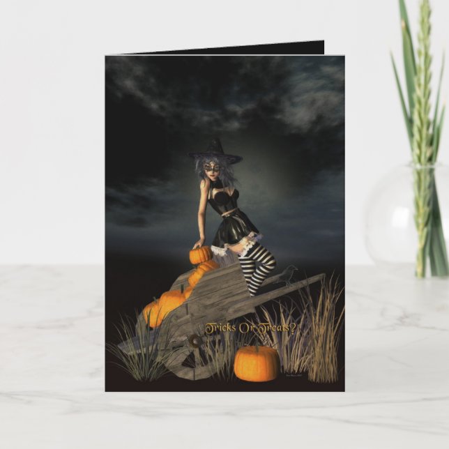 Tarjeta tricksortreats (Anverso)