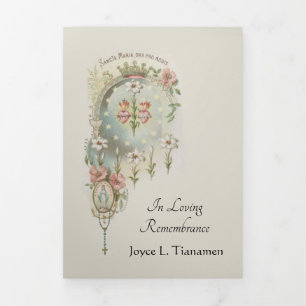 TARJETA TRIFOLD V(RGIN MARY