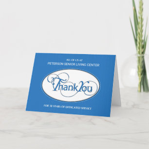 Tarjeta Trigésimo Aniversario de Empleados Gracias