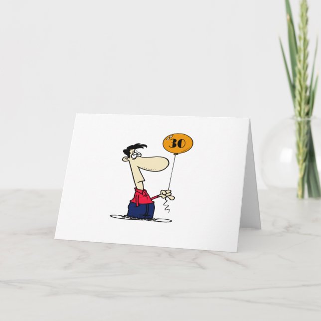 Tarjeta trigésimo Cumpleaños (Anverso)