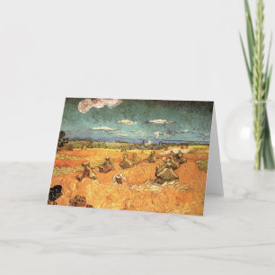 Tarjeta Trigos con Segador de Vincent van Gogh