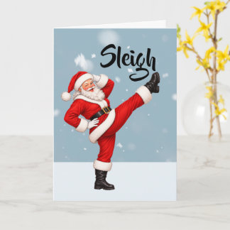 Tarjeta Trineo Navidad Santa Claus Gay Fiesta