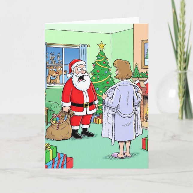 Tarjeta Trineo Peek-a-Boo (Anverso)