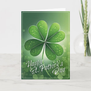Tarjeta Trinitarias verdes Feliz día de San Patricio (8) c