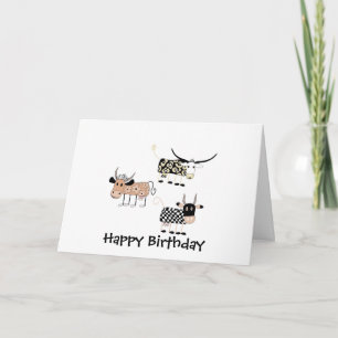 Tarjeta Trío de vaca