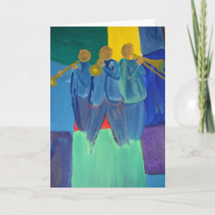 Tarjeta trío del jazz