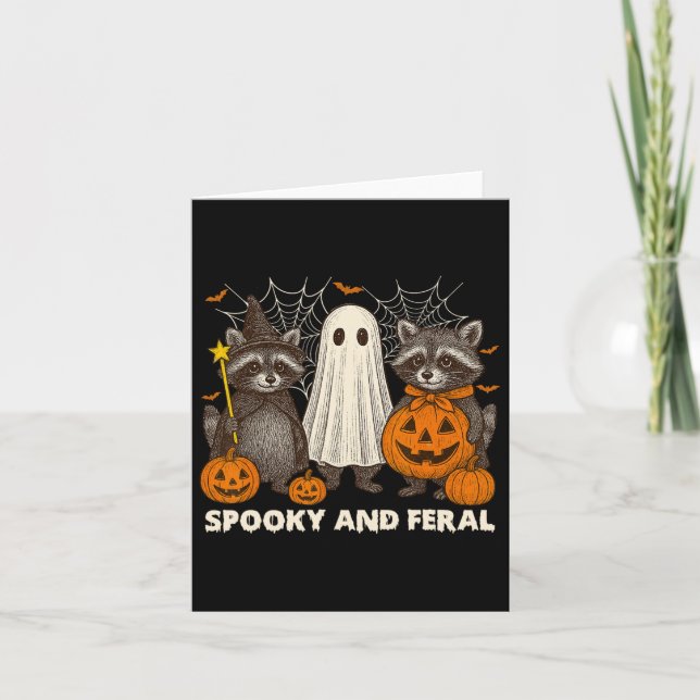 Tarjeta Trípica De Fantasía Y Férreo Halloween (Anverso)
