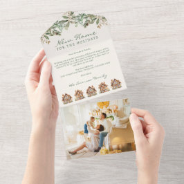 Tarjeta triple fotográfica de vacaciones