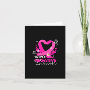 Tarjeta Triple sobreviviente negativa Conciencia sobre el