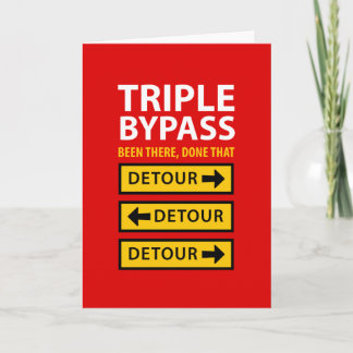 Tarjeta Triple superviviente de Bypass Funny se lleva bien