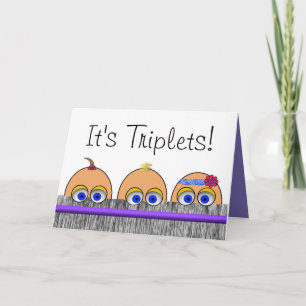 Tarjeta triplet de bienvenida