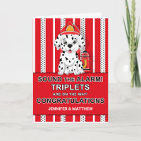 Triplet felicita a Dalmatian Puppy Firehouse