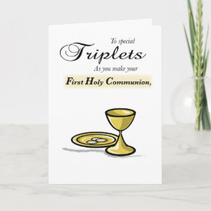 Tarjeta Triplets First Community Gold Chalice, Paten