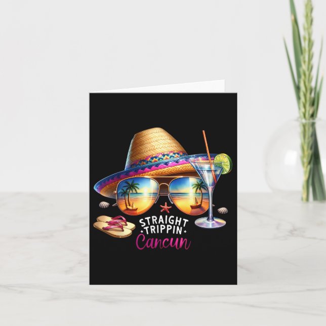 Tarjeta Trípoli Tropical de Cancún México Viaje Vac (Anverso)