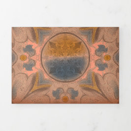 Tarjeta Tríptica Ancient brochure