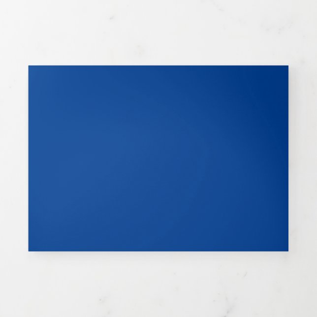 Tarjeta Tríptica Azul Muerto, Gris Waikawa, Boda, (Foto de portada)