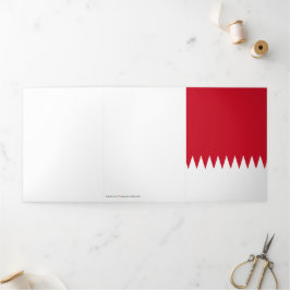 Tarjeta Tríptica Bandera de Bahréin