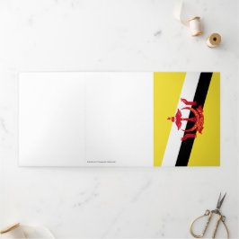 Tarjeta Tríptica Bandera de Brunei