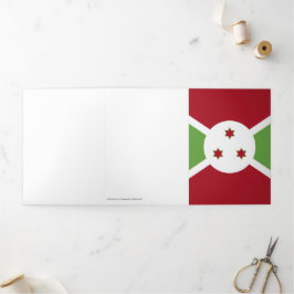 Tarjeta Tríptica Bandera de Burundi