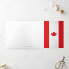 Tarjeta Tríptica Bandera de Canadá