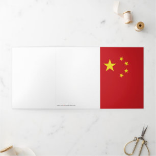 Tarjeta Tríptica bandera de China