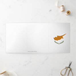 Tarjeta Tríptica Bandera de Chipre