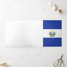 Tarjeta Tríptica Bandera de El Salvador