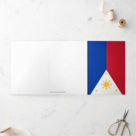 Tarjeta Tríptica Bandera de Filipinas