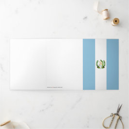 Tarjeta Tríptica Bandera de Guatemala