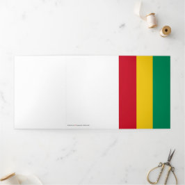 Tarjeta Tríptica Bandera de Guinea
