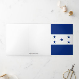 Tarjeta Tríptica Bandera de Honduras
